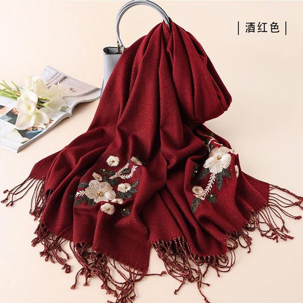 scarves autumn winter wool shawl scarf women flower wrap foulard echarpe spring thick warm long embroidered ladies big, Blue;gray
scarves autumn winter wool shawl scarf women flower wrap foulard echarpe spring thick warm long embroidered ladies big, Blue;gray
