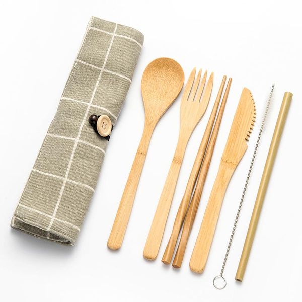 7/8/9pcs reusable bamboo cutlery set with fork spoon knife straw bag useful tableware wooden for wholesale dinnerware sets
7/8/9pcs reusable bamboo cutlery set with fork spoon knife straw bag useful tableware wooden for wholesale dinnerware sets