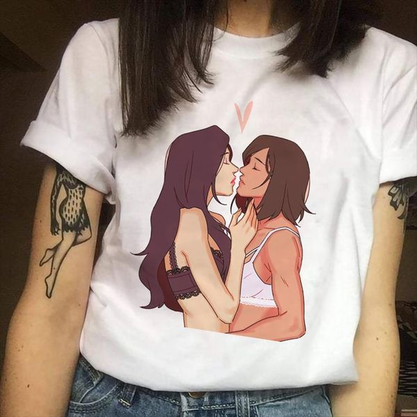 lgbt gifts gay pride women couple aesthetic vintage clothes summer harajuku femme shirts streetwear top, White
lgbt gifts gay pride women couple aesthetic vintage clothes summer harajuku femme shirts streetwear top, White