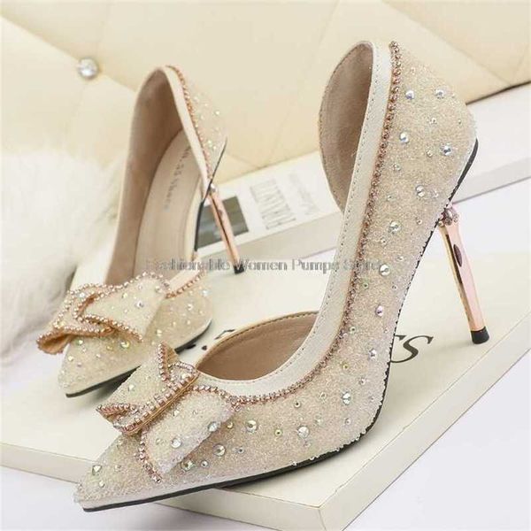 elegant women pumps crystal shallow 9cm high heels stilettos butterfly-knot women's party shoes bride wedding shoes 211028, Black
elegant women pumps crystal shallow 9cm high heels stilettos butterfly-knot women's party shoes bride wedding shoes 211028, Black