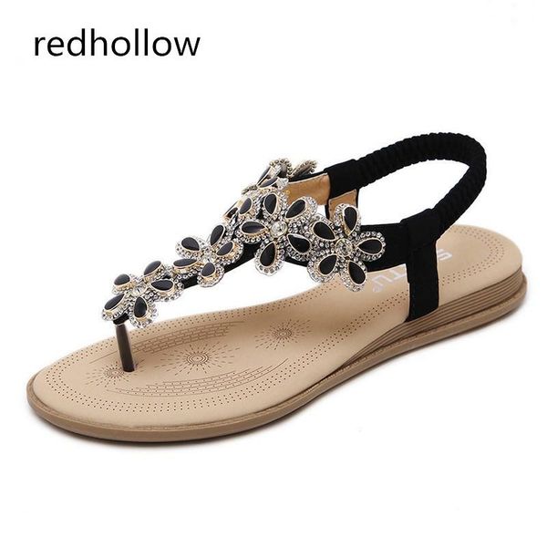 women sandals comfort summer bohemia flat woman flip flops fashion flower shoes beach sandalias mujer, Black
women sandals comfort summer bohemia flat woman flip flops fashion flower shoes beach sandalias mujer, Black