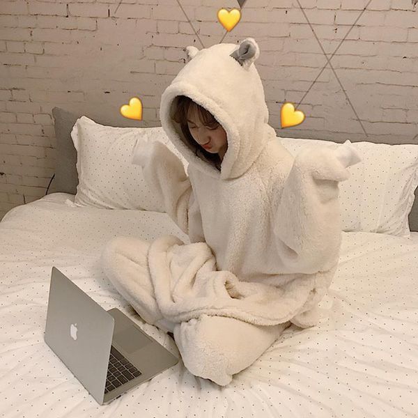autumn winter korean version of womens sleepwears lace the wild loose plush rabbit ears home set full 2pcs pajamas pijamas, Black;red
autumn winter korean version of womens sleepwears lace the wild loose plush rabbit ears home set full 2pcs pajamas pijamas, Black;red