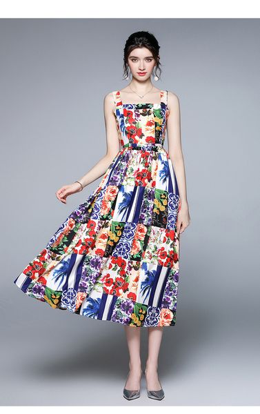 spaghetti strap holiday dress of women 2021 summer lady's printing dresses polyester materials casual wear, Black;gray
spaghetti strap holiday dress of women 2021 summer lady's printing dresses polyester materials casual wear, Black;gray