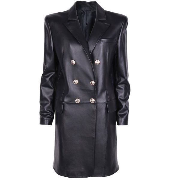 women's leather & faux yoloagain women double breasted long coat black blazer jacket for ladies
women's leather & faux yoloagain women double breasted long coat black blazer jacket for ladies