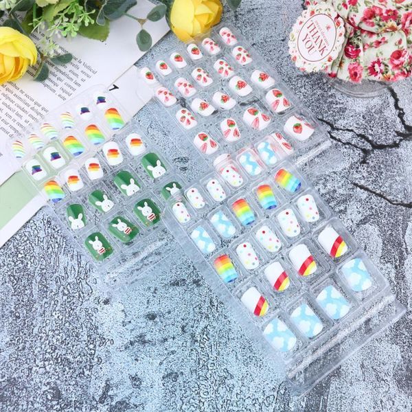 boxes false nail tips lovely safe fake nails self-adhesive artificial for kids little girls (24pcs/box)1, Red;gold
boxes false nail tips lovely safe fake nails self-adhesive artificial for kids little girls (24pcs/box)1, Red;gold