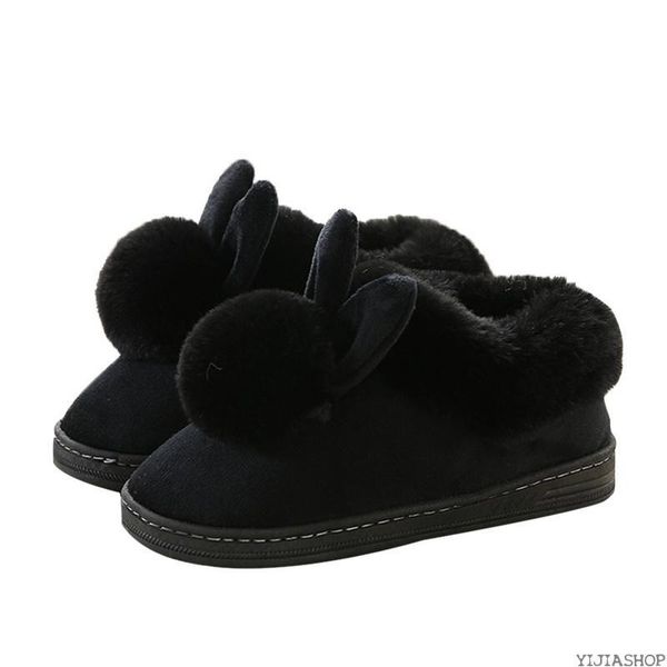 slippers women's autumn and winter cotton female fur home warm thick bottom indoor shoes, Black
slippers women's autumn and winter cotton female fur home warm thick bottom indoor shoes, Black