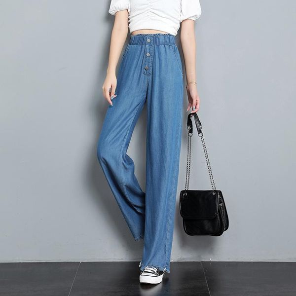 women's jeans female 2021 restoring ancient ways straight canister loose thin ice silk leisure trousers wide-legged, Blue
women's jeans female 2021 restoring ancient ways straight canister loose thin ice silk leisure trousers wide-legged, Blue