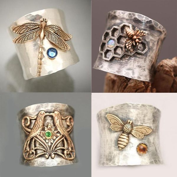 cluster rings round ring punk rock hip hop style bee bird magpie jewelry girls brother gift anel bague, Golden;silver
cluster rings round ring punk rock hip hop style bee bird magpie jewelry girls brother gift anel bague, Golden;silver