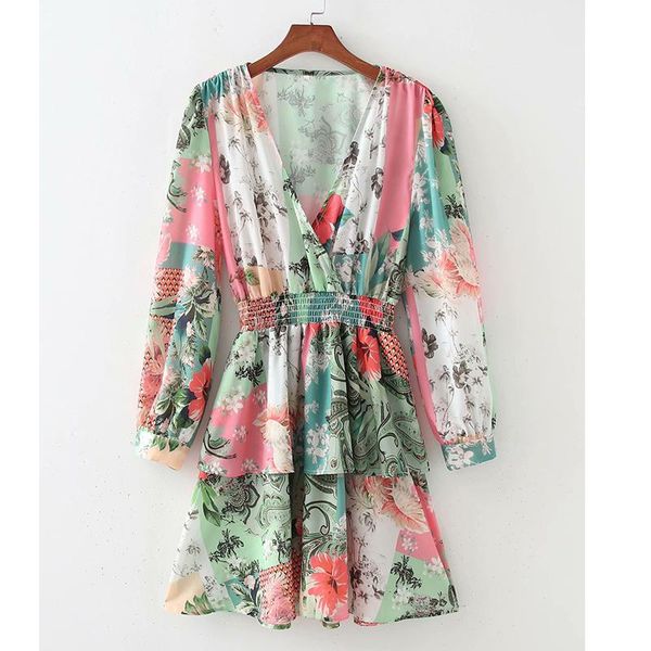 casual dresses yenkye 2021 women multicolor floral print dress female cross v neck elastic waist a-line short holiday vestido, Black;gray
casual dresses yenkye 2021 women multicolor floral print dress female cross v neck elastic waist a-line short holiday vestido, Black;gray