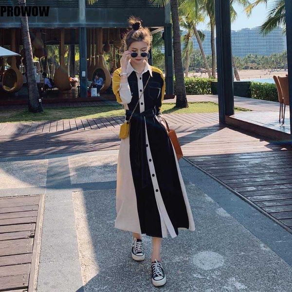 french elegant ladies color block dress korean fashion one-piece slim long sleeves dressses spring autumn 2021 new women dress, Black;gray
french elegant ladies color block dress korean fashion one-piece slim long sleeves dressses spring autumn 2021 new women dress, Black;gray