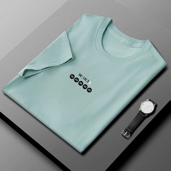 w0053 men's 2021 summer mercerized cotton thin print fashion brand short sleeve t-shirt business leisure ice silk bottom shirt, White;black
w0053 men's 2021 summer mercerized cotton thin print fashion brand short sleeve t-shirt business leisure ice silk bottom shirt, White;black
