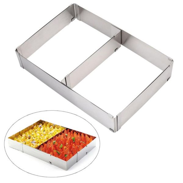 other bakeware handmade stainless steel adjustable rectangular cake pan non-stick baking molds kitchen tools
other bakeware handmade stainless steel adjustable rectangular cake pan non-stick baking molds kitchen tools