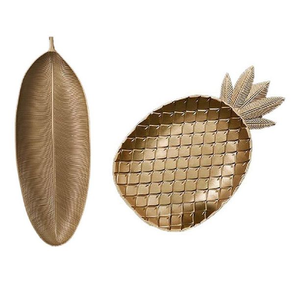 kitchen storage & organization 2pcs nordic decorative tray gold leaves shape serving jewelry pallet fruit snack dish (small large)
kitchen storage & organization 2pcs nordic decorative tray gold leaves shape serving jewelry pallet fruit snack dish (small large)