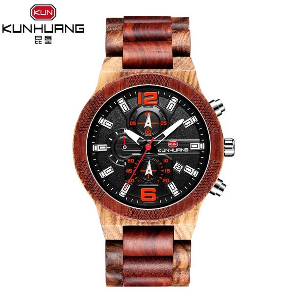 wristwatches kunhuang men's luxury wood chronograph sport outdoor vintage wooden watch military quartz wristwatch in relogio masculino, Slivery;brown
wristwatches kunhuang men's luxury wood chronograph sport outdoor vintage wooden watch military quartz wristwatch in relogio masculino, Slivery;brown