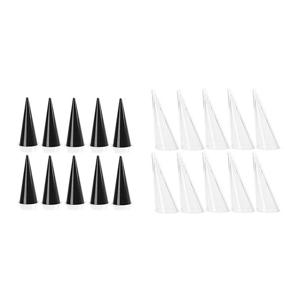jewelry pouches, bags 20x mini acrylic finger ring plastic triple-cornered cone storage display stand black & transparent, Pink;blue
jewelry pouches, bags 20x mini acrylic finger ring plastic triple-cornered cone storage display stand black & transparent, Pink;blue
