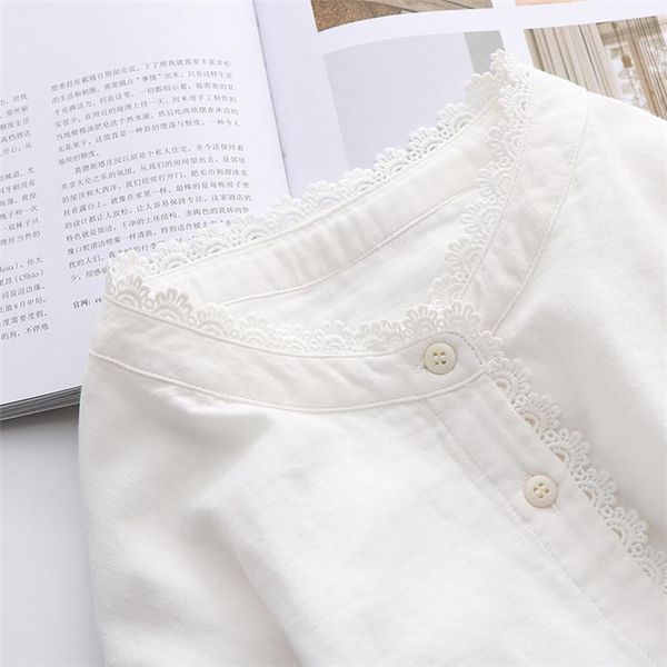 women's blouses & shirts lamtrip lacing cotton yarn stand collar long sleeve white shirt preppy style blouse 2021 summer
women's blouses & shirts lamtrip lacing cotton yarn stand collar long sleeve white shirt preppy style blouse 2021 summer