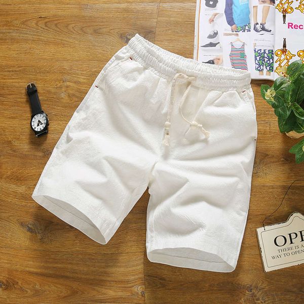 men's shorts cotton shorts summer thin casual loose large underpants men's beach pants, White;black 
men's shorts cotton shorts summer thin casual loose large underpants men's beach pants, White;black