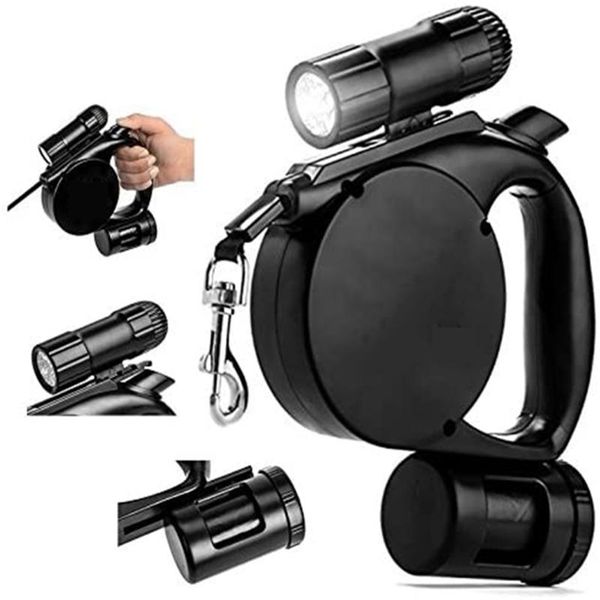 in 1 retractable dog leash (led light+poop-bag) extendable rope adjustable 15 foot leashes for all ages dogs collars &
in 1 retractable dog leash (led light+poop-bag) extendable rope adjustable 15 foot leashes for all ages dogs collars &
