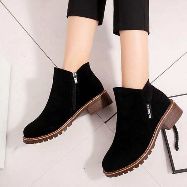 boot autumn female suede single woman ankle boots flat shoes oxford zapatos mujer size 35-40 2021 v8bm, Black
boot autumn female suede single woman ankle boots flat shoes oxford zapatos mujer size 35-40 2021 v8bm, Black