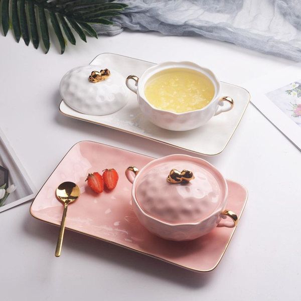dishes & plates dessert bowl exquisite set small luxury ceramic cup household tableware yogurt with cover
dishes & plates dessert bowl exquisite set small luxury ceramic cup household tableware yogurt with cover