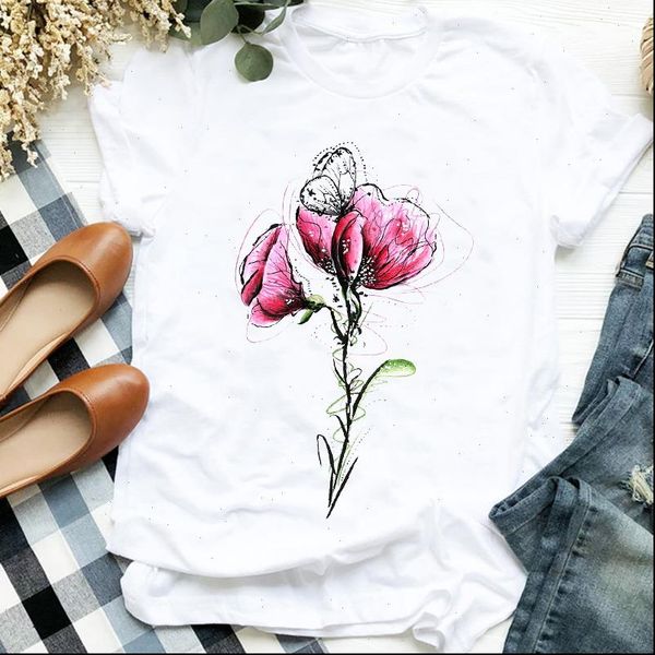 floral watercolor fashion summer womens t shirt autumn 90s print tee clothes graphic, White
floral watercolor fashion summer womens t shirt autumn 90s print tee clothes graphic, White