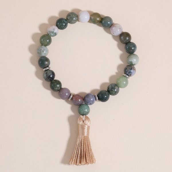 link, chain charm mala natural stone bracelet with tassel turkoois bangles women yoga prayer 8mm india onyx beads bracelets, Black
link, chain charm mala natural stone bracelet with tassel turkoois bangles women yoga prayer 8mm india onyx beads bracelets, Black