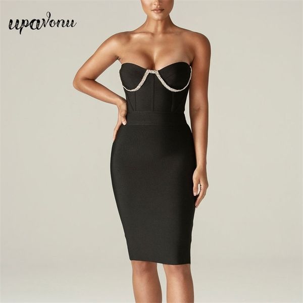 women bandage dress strapless wrap chest halter bodycon diamond club party es vestidos 210524, Black;gray
women bandage dress strapless wrap chest halter bodycon diamond club party es vestidos 210524, Black;gray