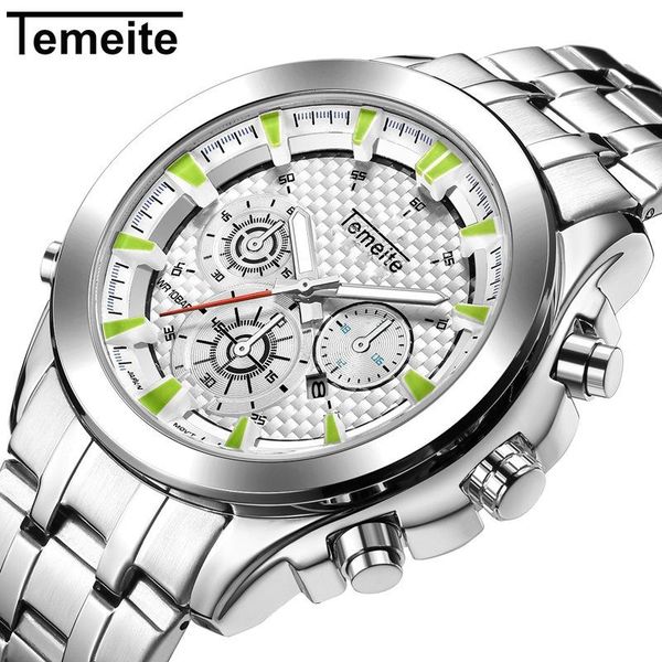 wristwatches temeite sports casual men quartz watch male stainless steel complete calendar business wristwatch mens gifts relogio masculino, Slivery;brown
wristwatches temeite sports casual men quartz watch male stainless steel complete calendar business wristwatch mens gifts relogio masculino, Slivery;brown