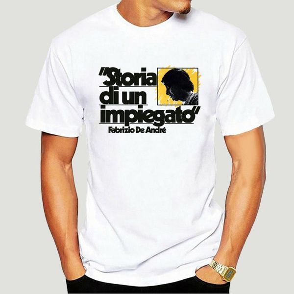 men's t-shirts t-shirt storia di un impiegato fabrizio de andrè maglietta grigia con disegno-0263d, White;black
men's t-shirts t-shirt storia di un impiegato fabrizio de andrè maglietta grigia con disegno-0263d, White;black
