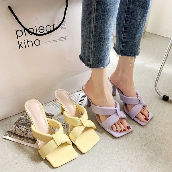 fashion women's thin heel slippers brand sandals square toe korean style summer women 2021 high heels slides, Black
fashion women's thin heel slippers brand sandals square toe korean style summer women 2021 high heels slides, Black