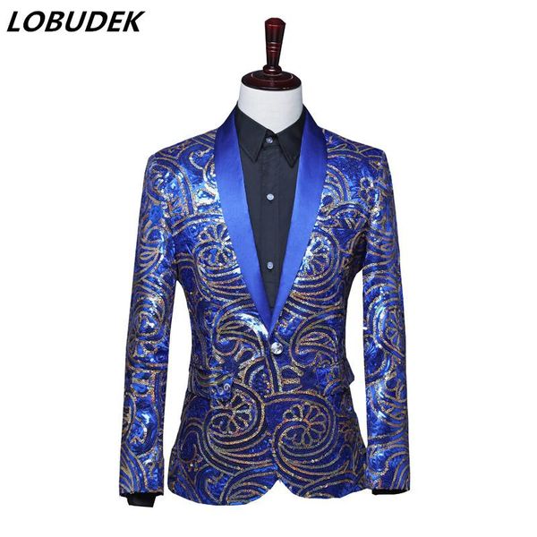 men's suits & blazers red blue sequins shawl collar jacket stage performance vintage embroidery tuxedo coat evening party costume, White;black
men's suits & blazers red blue sequins shawl collar jacket stage performance vintage embroidery tuxedo coat evening party costume, White;black