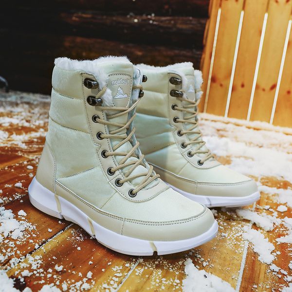 men's and women's high warm plush cotton boots couple shoes 2021 fashion in winter, Black
men's and women's high warm plush cotton boots couple shoes 2021 fashion in winter, Black