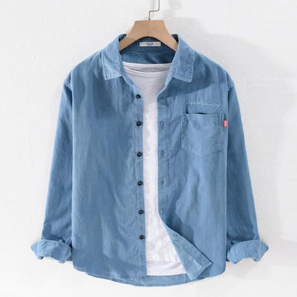 autumn and spring corduroy pure cotton shirt men fashion retro shirts for comfortable brand mens overhemd camisa men's casual, White;black
autumn and spring corduroy pure cotton shirt men fashion retro shirts for comfortable brand mens overhemd camisa men's casual, White;black