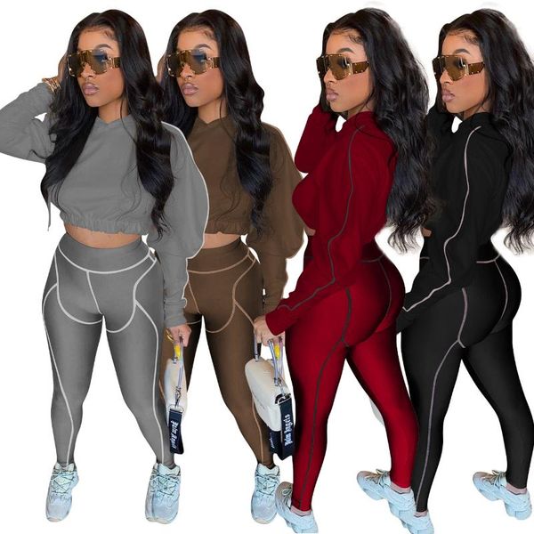 women's two piece pants fashion women set leisure waist two-piece sportwear hooded crop tracksuit, White
women's two piece pants fashion women set leisure waist two-piece sportwear hooded crop tracksuit, White