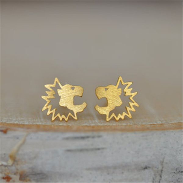 europe and the united states lovely hollow lion stud earrings small adorn article friend a gift, Golden;silver
europe and the united states lovely hollow lion stud earrings small adorn article friend a gift, Golden;silver