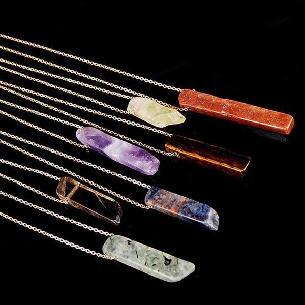 irregular natural crystal agate stone chain pendant necklaces for women girl fashion party club decor sweater jewelry, Silver
irregular natural crystal agate stone chain pendant necklaces for women girl fashion party club decor sweater jewelry, Silver