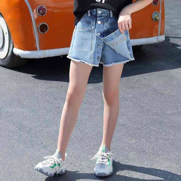 fashion cotton jeans shorts for kids single button skirt short pants solid color denim pants clothes for teens 8 12, Black
fashion cotton jeans shorts for kids single button skirt short pants solid color denim pants clothes for teens 8 12, Black
