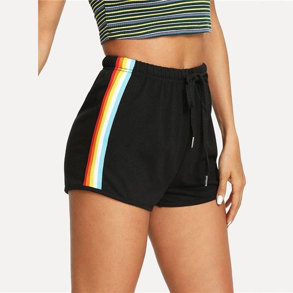 casual dresses shumaitong summer women's rainbow straight leisure sports shorts, Black;gray
casual dresses shumaitong summer women's rainbow straight leisure sports shorts, Black;gray