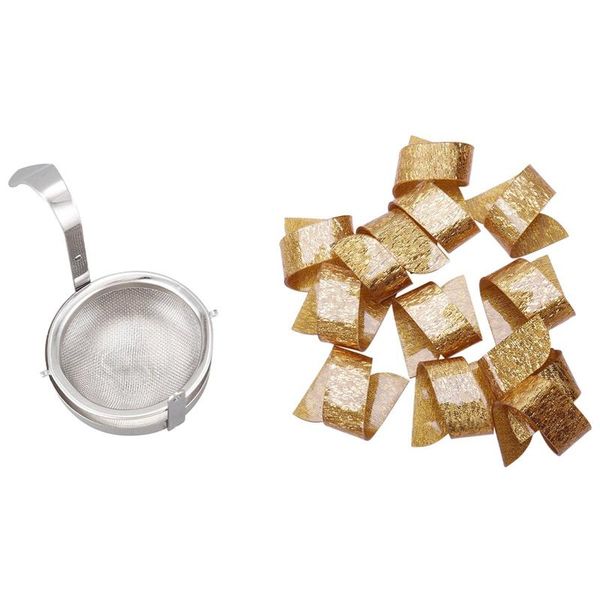 12pcs golden napkin rings beauty special irregular plastic & 1x stainless steel rotating fine tea mesh strainer
12pcs golden napkin rings beauty special irregular plastic & 1x stainless steel rotating fine tea mesh strainer