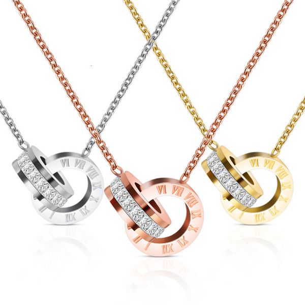 necklaces pendants fashion brand woman jewelry color roman numerals pendant necklace 316 l stainless steel, Silver 
necklaces pendants fashion brand woman jewelry color roman numerals pendant necklace 316 l stainless steel, Silver