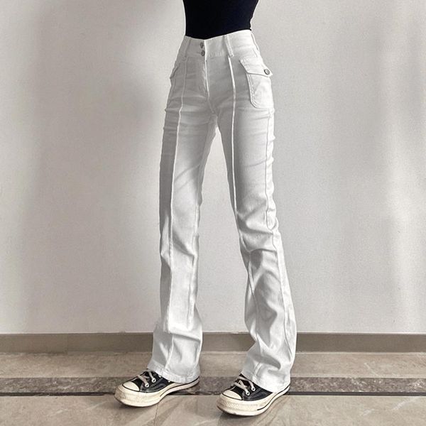 women's jeans ladies high waist pockets retro slim-fit trousers wide leg causal vintage denim pants pantalon pour femme, Blue
women's jeans ladies high waist pockets retro slim-fit trousers wide leg causal vintage denim pants pantalon pour femme, Blue