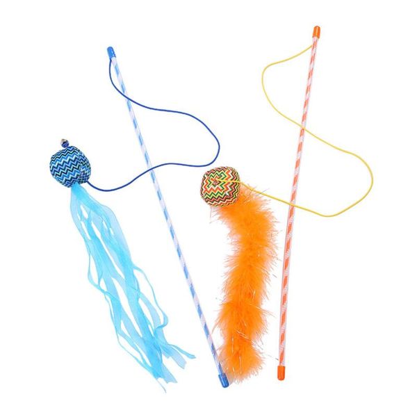 cat toys 2pcs sound pet teaser catcher creative interactive