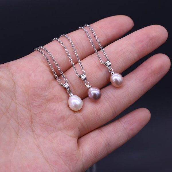 pendant necklaces natural freshwater drop-shaped pearl necklace for women engagement banquet to wear exquisite holiday gifts, Silver
pendant necklaces natural freshwater drop-shaped pearl necklace for women engagement banquet to wear exquisite holiday gifts, Silver