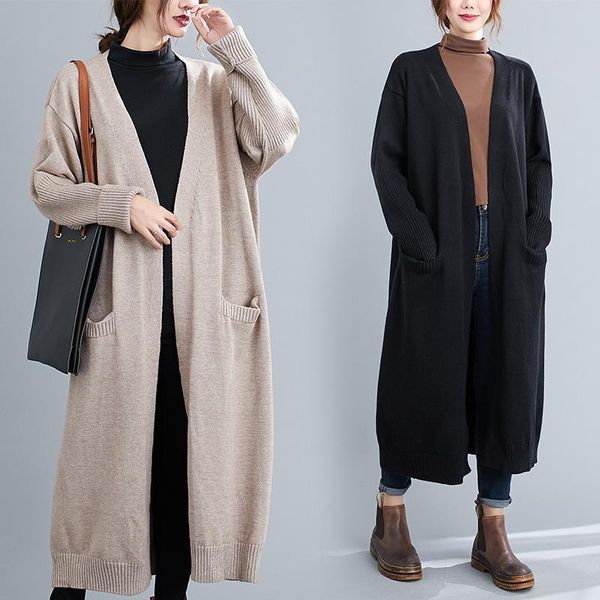 korean slim knee-length knit cardigans sweater women loose elegaht pull femme 2xl 3xl 4xl 5xl plus size pullover women's sweaters, White;black
korean slim knee-length knit cardigans sweater women loose elegaht pull femme 2xl 3xl 4xl 5xl plus size pullover women's sweaters, White;black