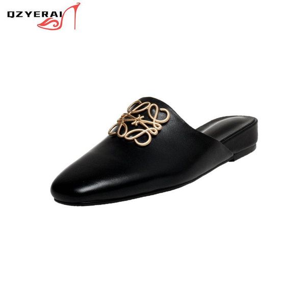 slippers 2021 style women genuine leather outdoor wedding party shoes fashion sandals 100% cowhide, Black
slippers 2021 style women genuine leather outdoor wedding party shoes fashion sandals 100% cowhide, Black