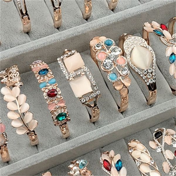charm bangle bracelet rose gold silver mix different styles wholesale cat eye gem rhinestone jewelry korean fashion quality bracelets 525 q2, Golden;silver
charm bangle bracelet rose gold silver mix different styles wholesale cat eye gem rhinestone jewelry korean fashion quality bracelets 525 q2, Golden;silver