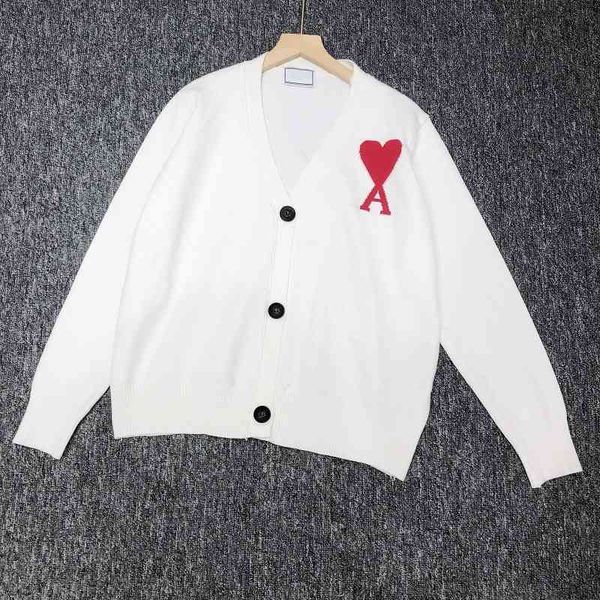 sweater knit am family 2021 autumn and winter big red love a letter v-neck cardigan fashion trend men women alike, White;black
sweater knit am family 2021 autumn and winter big red love a letter v-neck cardigan fashion trend men women alike, White;black