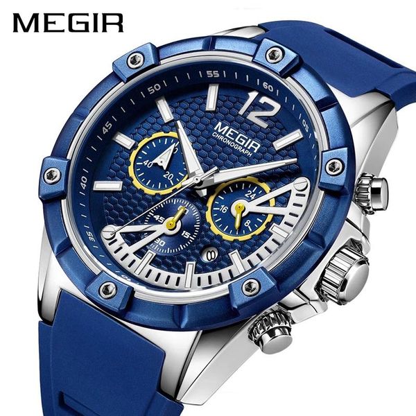 wristwatches megir silicone waterproof sports multifunctional chronograph quartz men's calendar watches and luxurious personality 2083g, Slivery;brown
wristwatches megir silicone waterproof sports multifunctional chronograph quartz men's calendar watches and luxurious personality 2083g, Slivery;brown