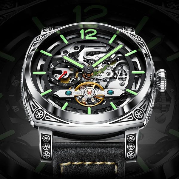 wristwatches men's wrist watches 2021 montre homme skeleton hollow leather mechanical male clock relogio masculino, Slivery;brown
wristwatches men's wrist watches 2021 montre homme skeleton hollow leather mechanical male clock relogio masculino, Slivery;brown