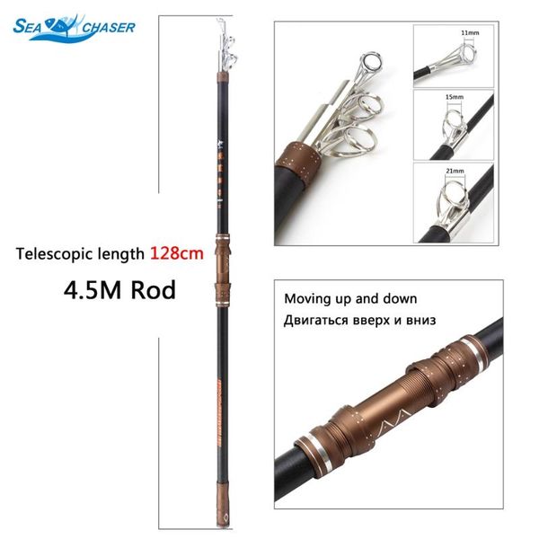 3.9m 4.5m extra long fishing rod large metal guide system s sea heavy profession carp pole boat rods
3.9m 4.5m extra long fishing rod large metal guide system s sea heavy profession carp pole boat rods